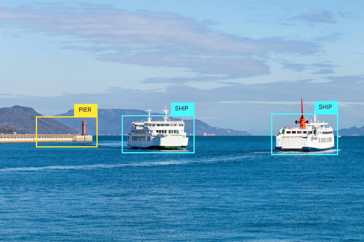 Sensors detect obstacles and other vessels. Navigate safely to your destination while avoiding them.